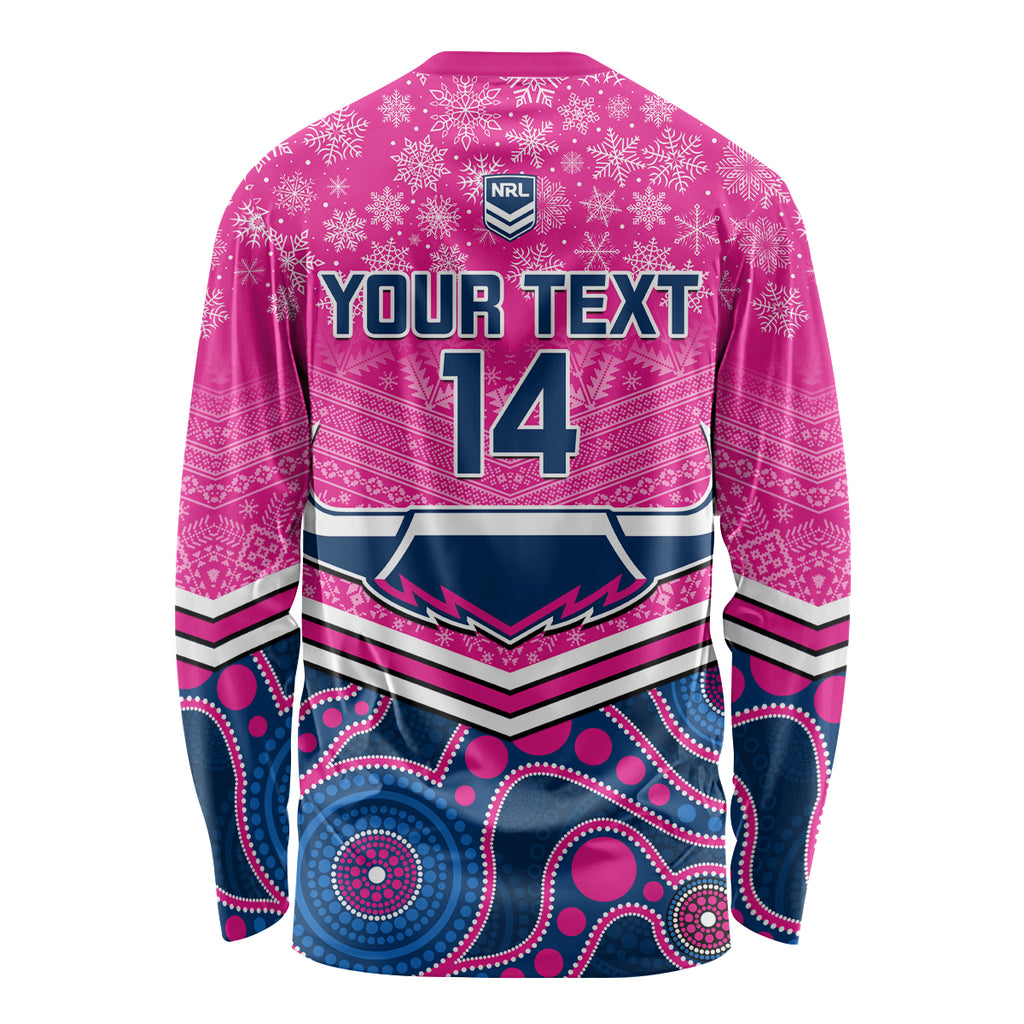 custom-cowboys-rugby-christmas-long-sleeve-shirt-merry-xmas-2023-mix-aboriginal-art-pink-version