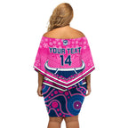 custom-cowboys-rugby-christmas-off-shoulder-short-dress-merry-xmas-2023-mix-aboriginal-art-pink-version