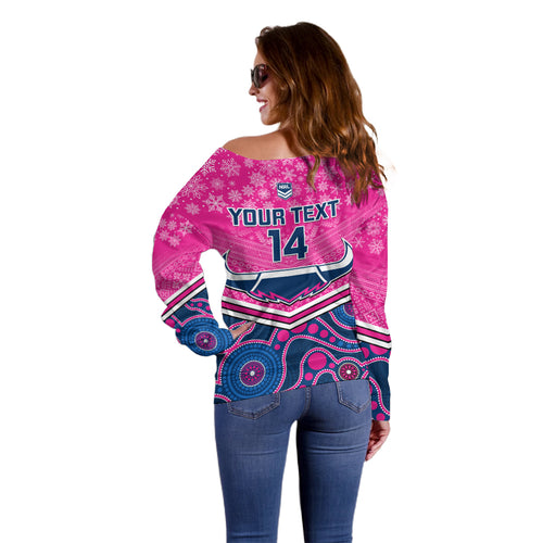 custom-cowboys-rugby-christmas-off-shoulder-sweater-merry-xmas-2023-mix-aboriginal-art-pink-version
