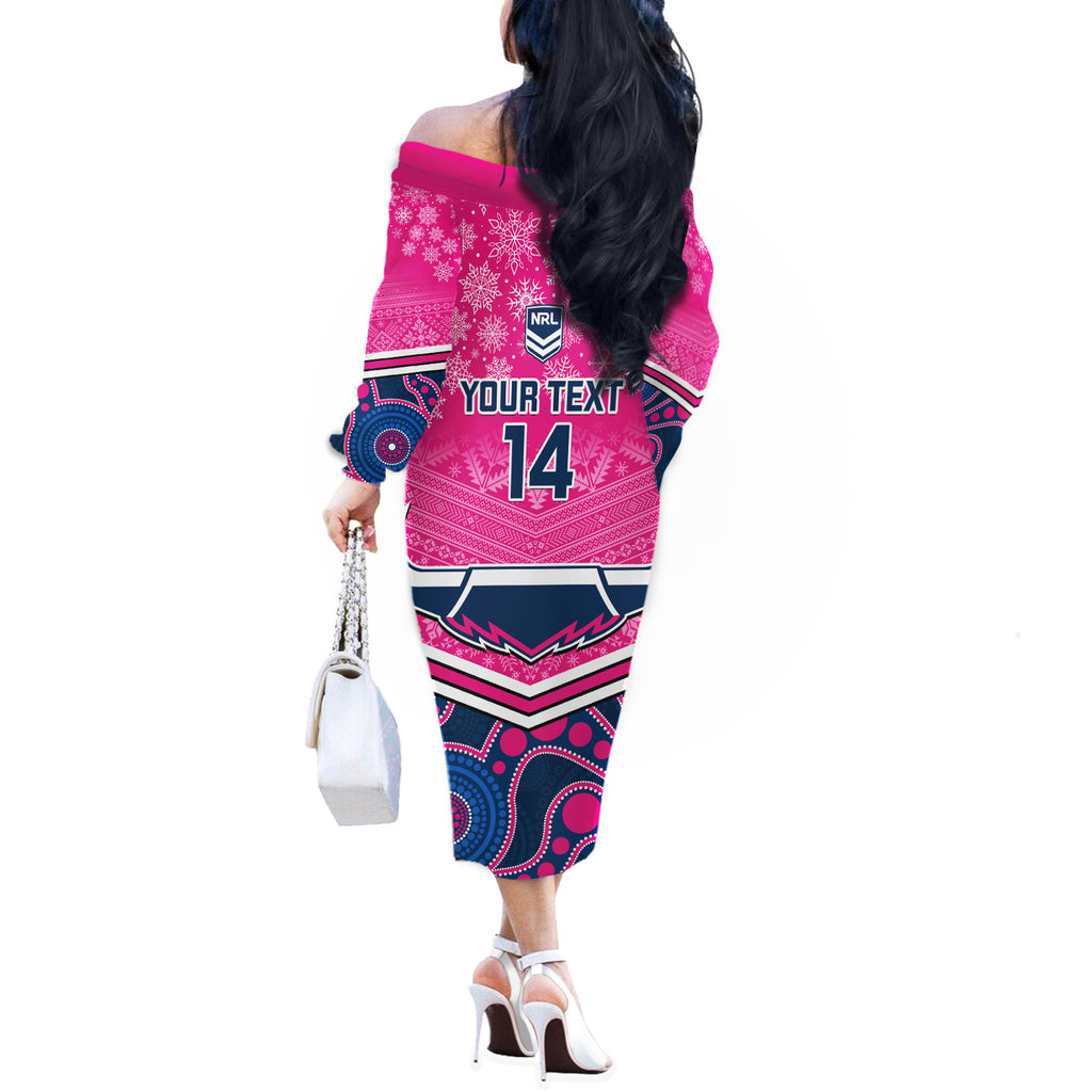 custom-cowboys-rugby-christmas-off-the-shoulder-long-sleeve-dress-merry-xmas-2023-mix-aboriginal-art-pink-version