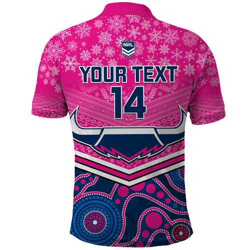 custom-cowboys-rugby-christmas-polo-shirt-merry-xmas-2023-mix-aboriginal-art-pink-version