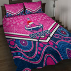 custom-cowboys-rugby-christmas-quilt-bed-set-merry-xmas-2023-mix-aboriginal-art-pink-version