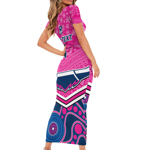 custom-cowboys-rugby-christmas-short-sleeve-bodycon-dress-merry-xmas-2023-mix-aboriginal-art-pink-version