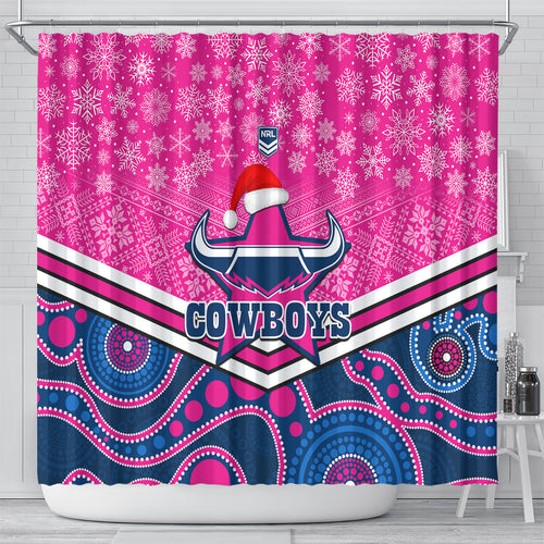 custom-cowboys-rugby-christmas-shower-curtain-merry-xmas-2023-mix-aboriginal-art-pink-version