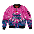 custom-cowboys-rugby-christmas-sleeve-zip-bomber-jacket-merry-xmas-2023-mix-aboriginal-art-pink-version