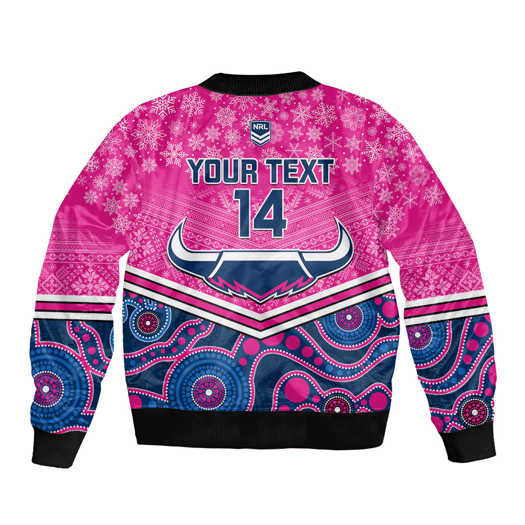 custom-cowboys-rugby-christmas-sleeve-zip-bomber-jacket-merry-xmas-2023-mix-aboriginal-art-pink-version