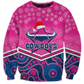 custom-cowboys-rugby-christmas-sweatshirt-merry-xmas-2023-mix-aboriginal-art-pink-version