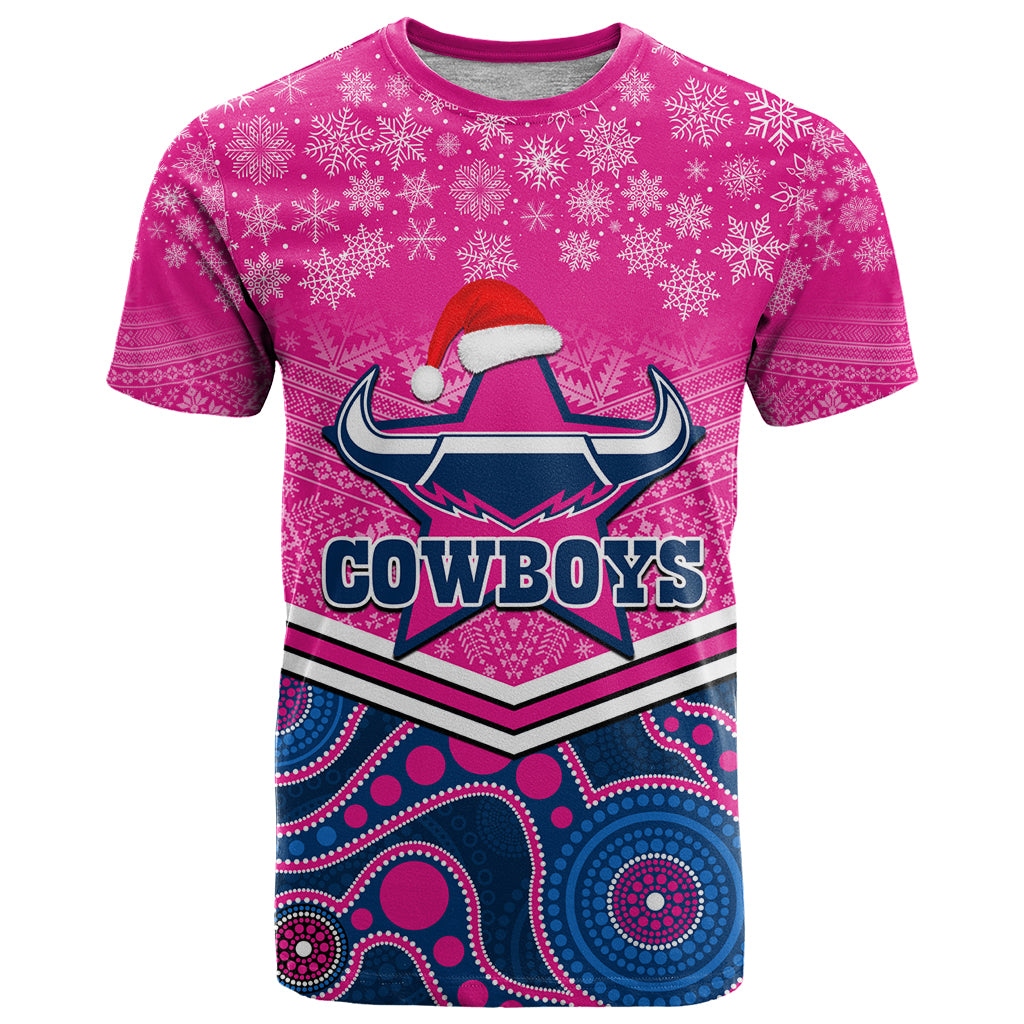 custom-cowboys-rugby-christmas-t-shirt-merry-xmas-2023-mix-aboriginal-art-pink-version