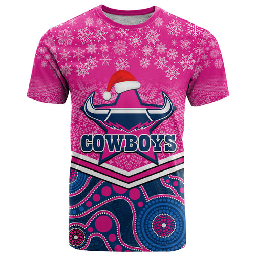 custom-cowboys-rugby-christmas-t-shirt-merry-xmas-2023-mix-aboriginal-art-pink-version
