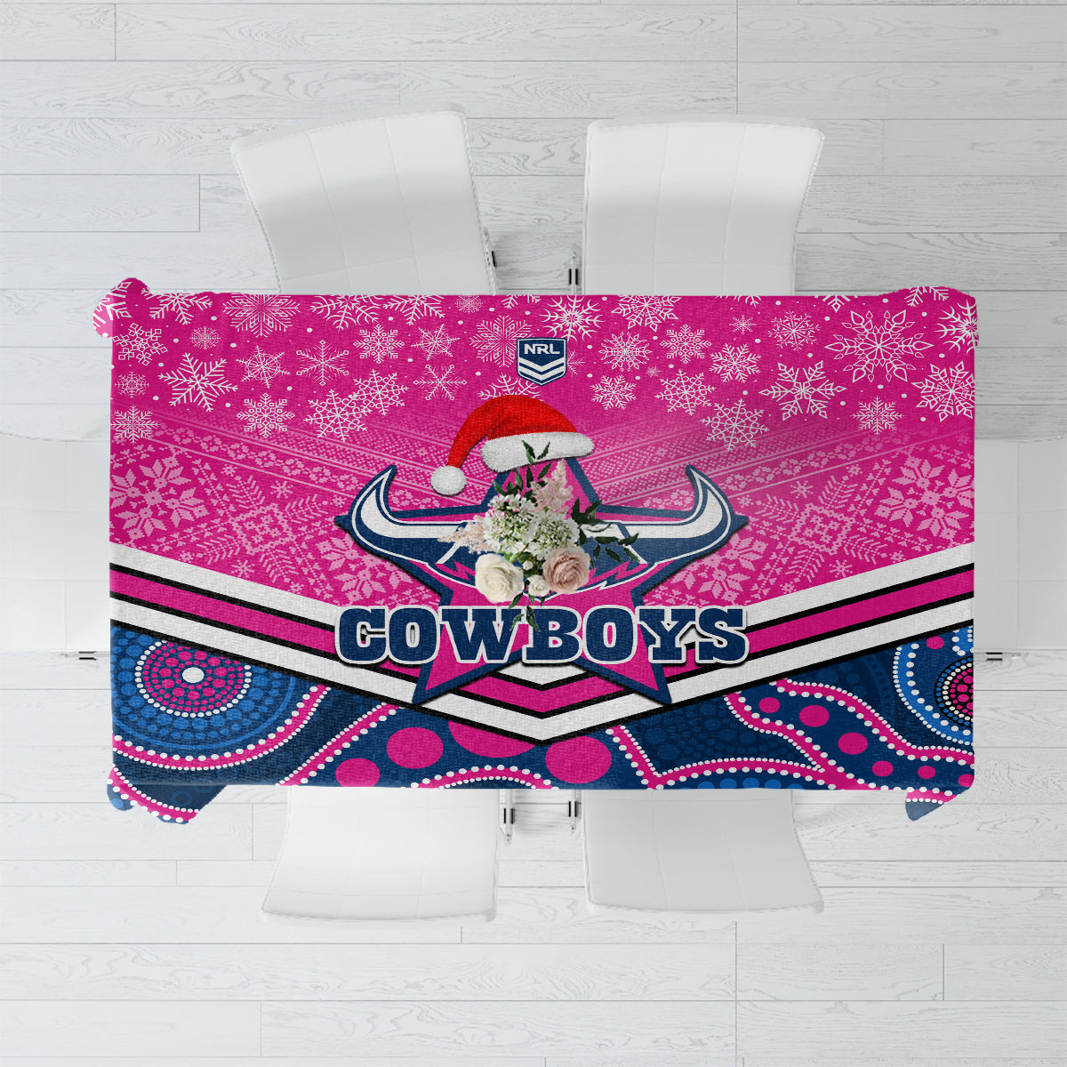 custom-cowboys-rugby-christmas-tablecloth-merry-xmas-2023-mix-aboriginal-art-pink-version