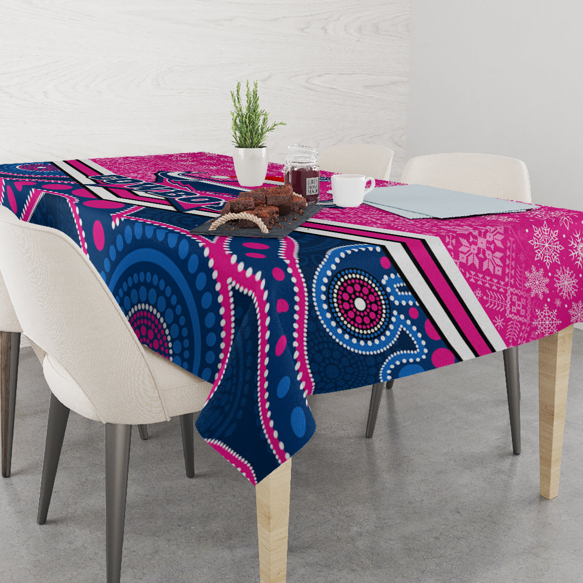 custom-cowboys-rugby-christmas-tablecloth-merry-xmas-2023-mix-aboriginal-art-pink-version