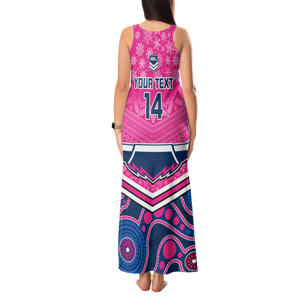 custom-cowboys-rugby-christmas-tank-maxi-dress-merry-xmas-2023-mix-aboriginal-art-pink-version