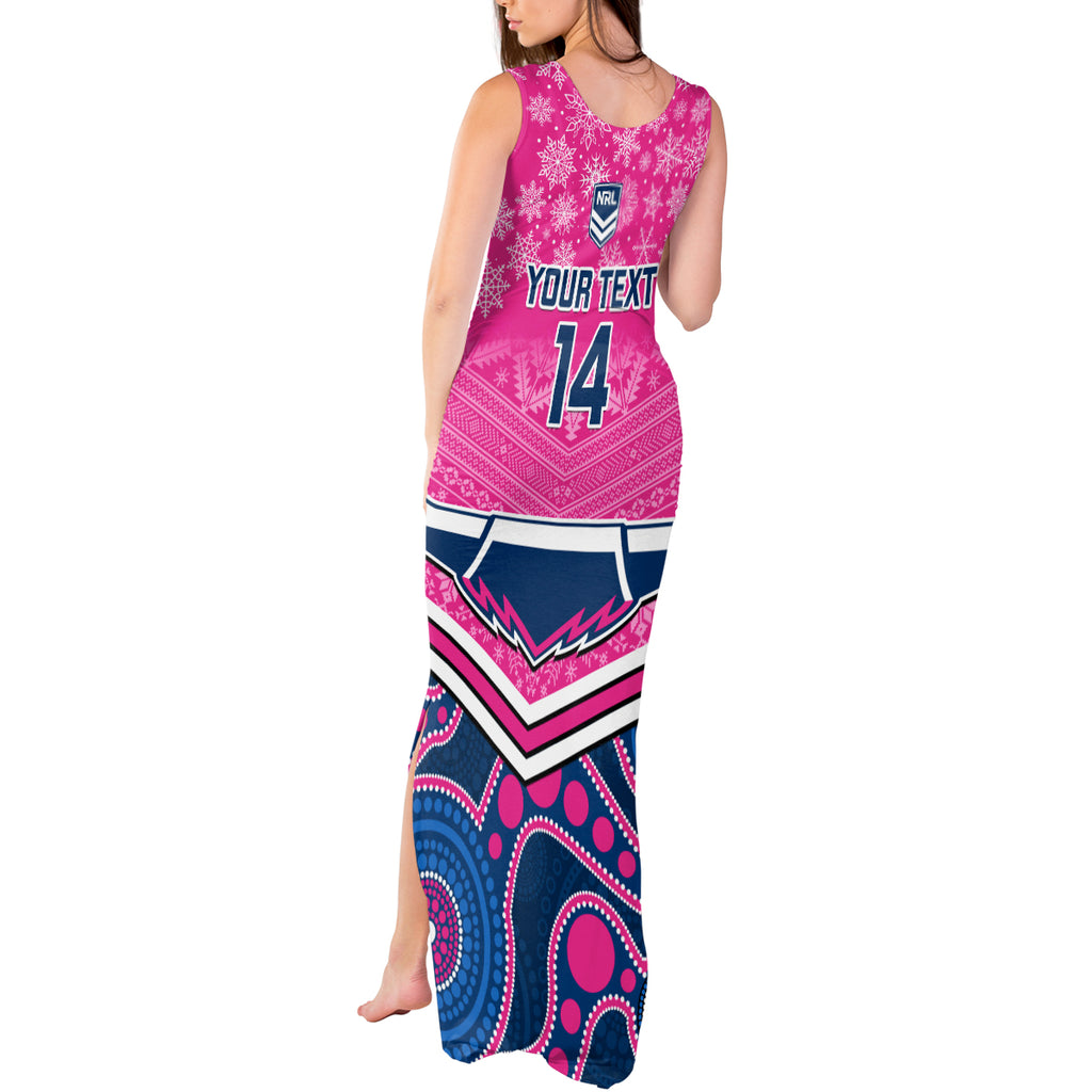 custom-cowboys-rugby-christmas-tank-maxi-dress-merry-xmas-2023-mix-aboriginal-art-pink-version