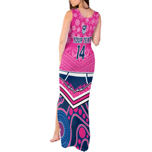 custom-cowboys-rugby-christmas-tank-maxi-dress-merry-xmas-2023-mix-aboriginal-art-pink-version