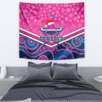 custom-cowboys-rugby-christmas-tapestry-merry-xmas-2023-mix-aboriginal-art-pink-version