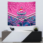 custom-cowboys-rugby-christmas-tapestry-merry-xmas-2023-mix-aboriginal-art-pink-version