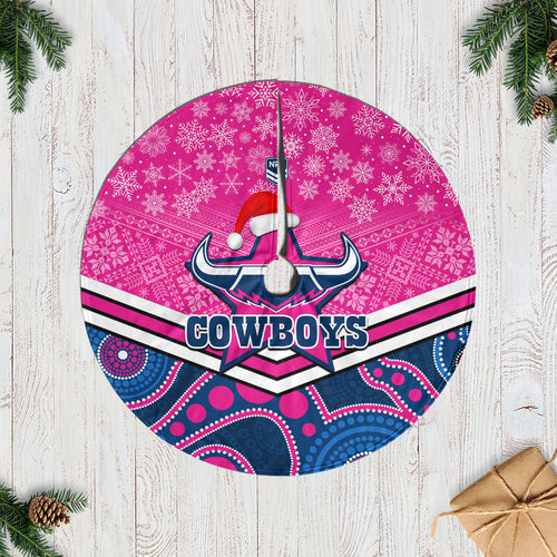 cowboys-rugby-christmas-tree-skirt-merry-xmas-2023-mix-aboriginal-art-pink-version
