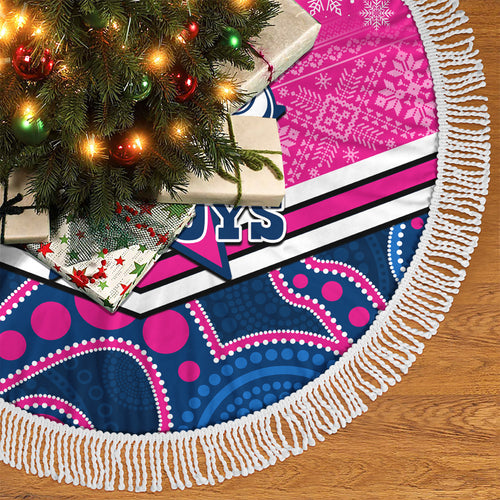 cowboys-rugby-christmas-tree-skirt-merry-xmas-2023-mix-aboriginal-art-pink-version
