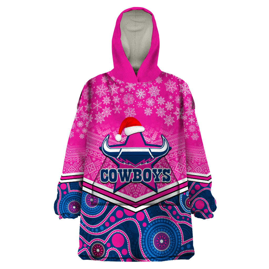 custom-cowboys-rugby-christmas-wearable-blanket-hoodie-merry-xmas-2023-mix-aboriginal-art-pink-version