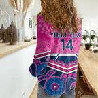 custom-cowboys-rugby-christmas-women-casual-shirt-merry-xmas-2023-mix-aboriginal-art-pink-version