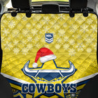 custom-cowboys-rugby-christmas-back-car-seat-cover-merry-xmas-2023-mix-aboriginal-art-blue-version
