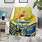 custom-cowboys-rugby-christmas-blanket-merry-xmas-2023-mix-aboriginal-art-blue-version