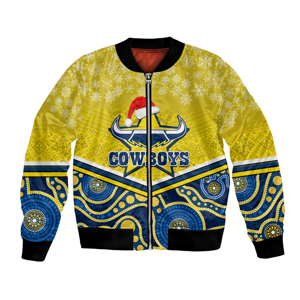 custom-cowboys-rugby-christmas-bomber-jacket-merry-xmas-2023-mix-aboriginal-art-blue-version