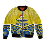 custom-cowboys-rugby-christmas-bomber-jacket-merry-xmas-2023-mix-aboriginal-art-blue-version