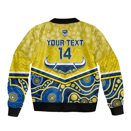 custom-cowboys-rugby-christmas-bomber-jacket-merry-xmas-2023-mix-aboriginal-art-blue-version