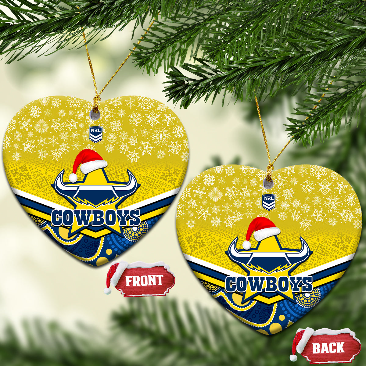 cowboys-rugby-christmas-ceramic-ornament-merry-xmas-2023-mix-aboriginal-art-blue-version