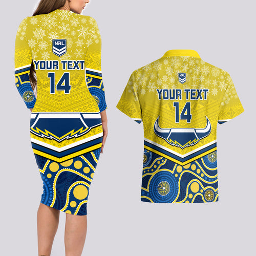 custom-cowboys-rugby-christmas-couples-matching-long-sleeve-bodycon-dress-and-hawaiian-shirt-merry-xmas-2023-mix-aboriginal-art-blue-version