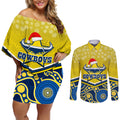 custom-cowboys-rugby-christmas-couples-matching-off-shoulder-short-dress-and-long-sleeve-button-shirt-merry-xmas-2023-mix-aboriginal-art-blue-version