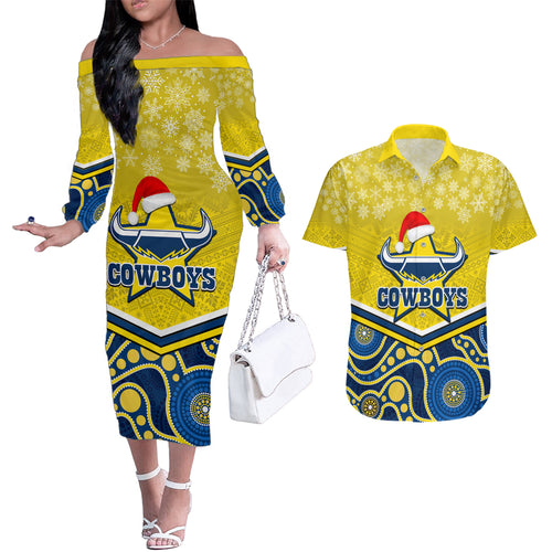 custom-cowboys-rugby-christmas-couples-matching-off-the-shoulder-long-sleeve-dress-and-hawaiian-shirt-merry-xmas-2023-mix-aboriginal-art-blue-version