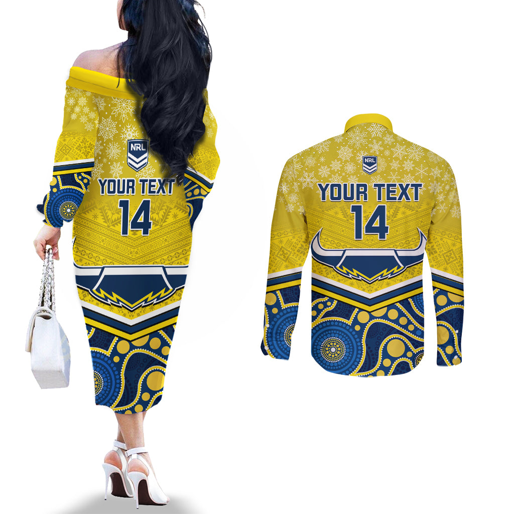 custom-cowboys-rugby-christmas-couples-matching-off-the-shoulder-long-sleeve-dress-and-long-sleeve-button-shirt-merry-xmas-2023-mix-aboriginal-art-blue-version
