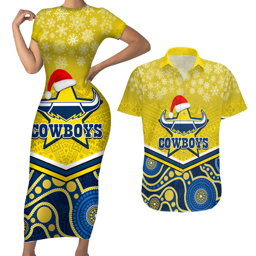 custom-cowboys-rugby-christmas-couples-matching-short-sleeve-bodycon-dress-and-hawaiian-shirt-merry-xmas-2023-mix-aboriginal-art-blue-version