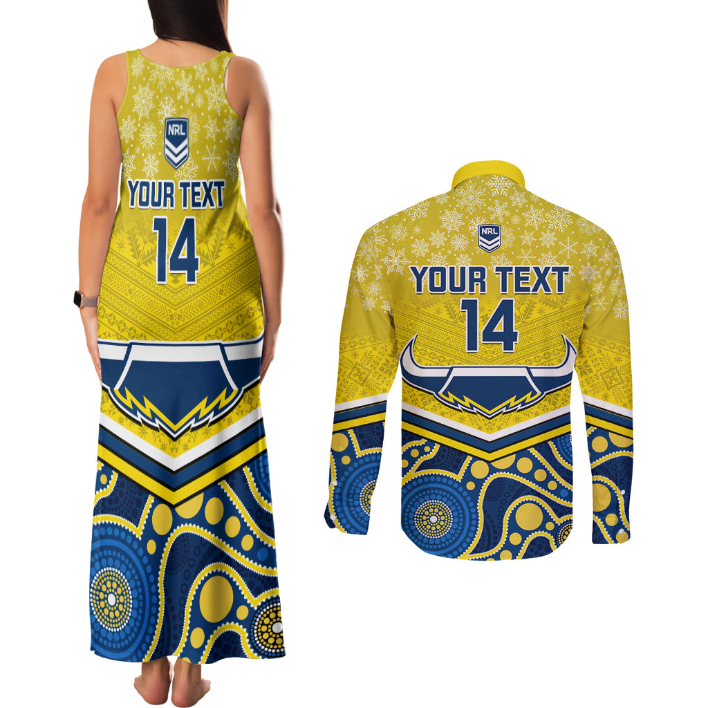 custom-cowboys-rugby-christmas-couples-matching-tank-maxi-dress-and-long-sleeve-button-shirt-merry-xmas-2023-mix-aboriginal-art-blue-version