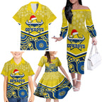 custom-cowboys-rugby-christmas-family-matching-off-shoulder-long-sleeve-dress-and-hawaiian-shirt-merry-xmas-2023-mix-aboriginal-art-blue-version