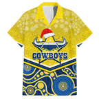 custom-cowboys-rugby-christmas-family-matching-summer-maxi-dress-and-hawaiian-shirt-merry-xmas-2023-mix-aboriginal-art-blue-version
