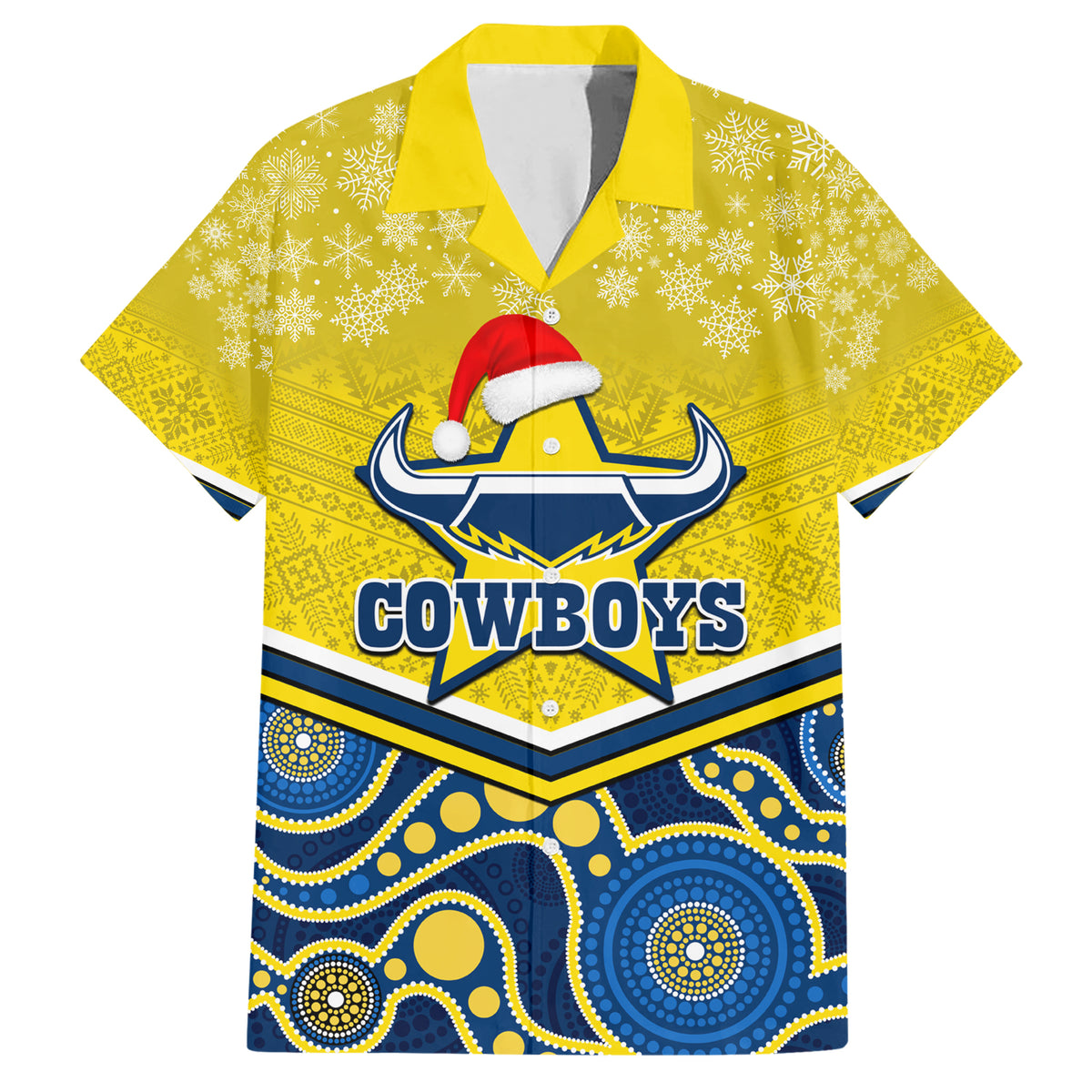 custom-cowboys-rugby-christmas-hawaiian-shirt-merry-xmas-2023-mix-aboriginal-art-blue-version