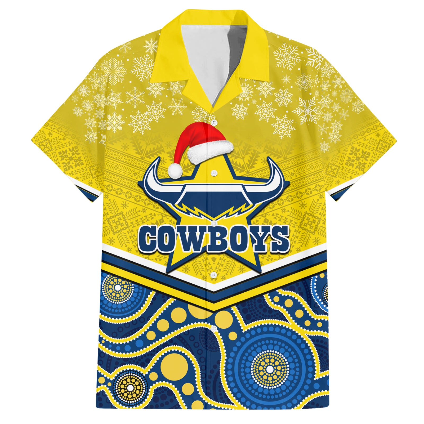 custom-cowboys-rugby-christmas-hawaiian-shirt-merry-xmas-2023-mix-aboriginal-art-blue-version