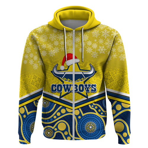 custom-cowboys-rugby-christmas-hoodie-merry-xmas-2023-mix-aboriginal-art-blue-version