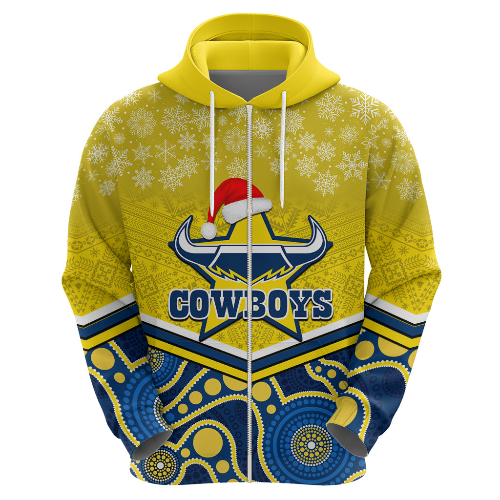 custom-cowboys-rugby-christmas-hoodie-merry-xmas-2023-mix-aboriginal-art-blue-version