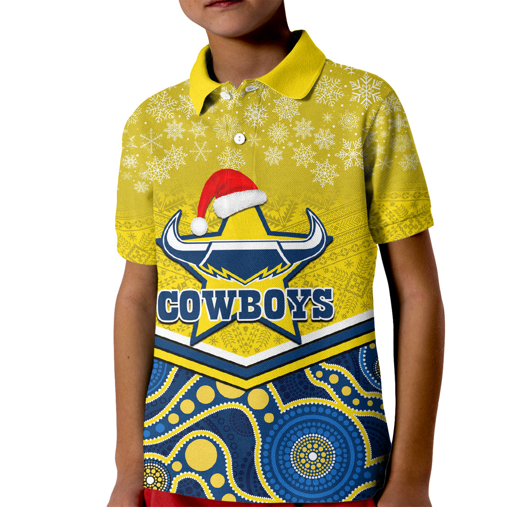 custom-cowboys-rugby-christmas-kid-polo-shirt-merry-xmas-2023-mix-aboriginal-art-blue-version