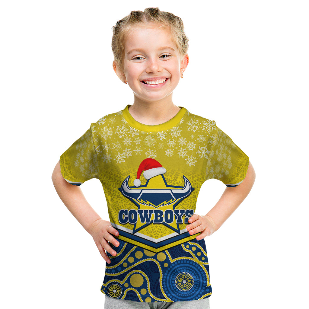 custom-cowboys-rugby-christmas-kid-t-shirt-merry-xmas-2023-mix-aboriginal-art-blue-version