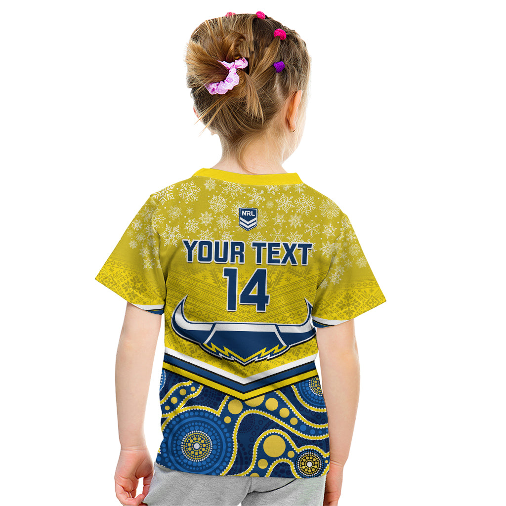 custom-cowboys-rugby-christmas-kid-t-shirt-merry-xmas-2023-mix-aboriginal-art-blue-version