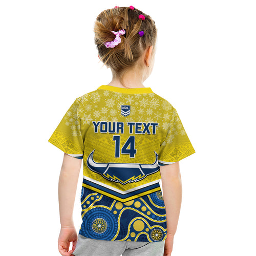 custom-cowboys-rugby-christmas-kid-t-shirt-merry-xmas-2023-mix-aboriginal-art-blue-version
