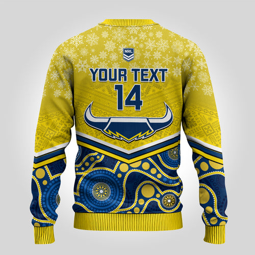 custom-cowboys-rugby-christmas-ugly-christmas-sweater-merry-xmas-2023-mix-aboriginal-art-blue-version