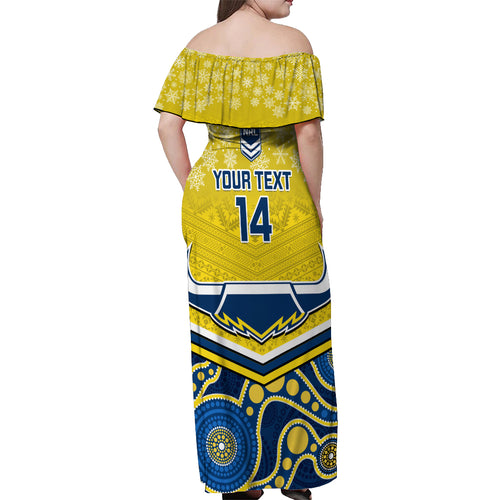 custom-cowboys-rugby-christmas-off-shoulder-maxi-dress-merry-xmas-2023-mix-aboriginal-art-blue-version