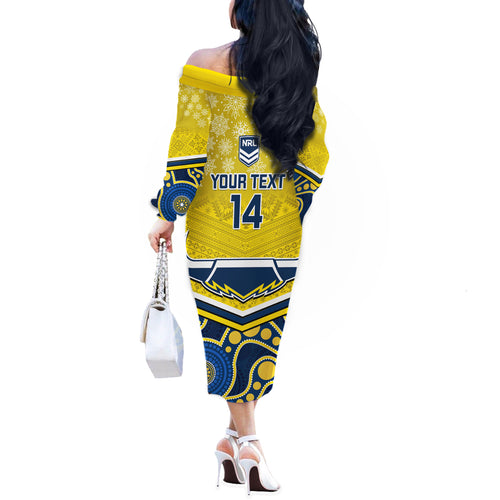 custom-cowboys-rugby-christmas-off-the-shoulder-long-sleeve-dress-merry-xmas-2023-mix-aboriginal-art-blue-version