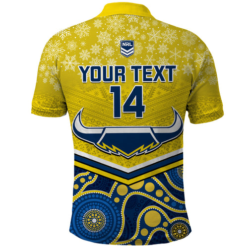 custom-cowboys-rugby-christmas-polo-shirt-merry-xmas-2023-mix-aboriginal-art-blue-version